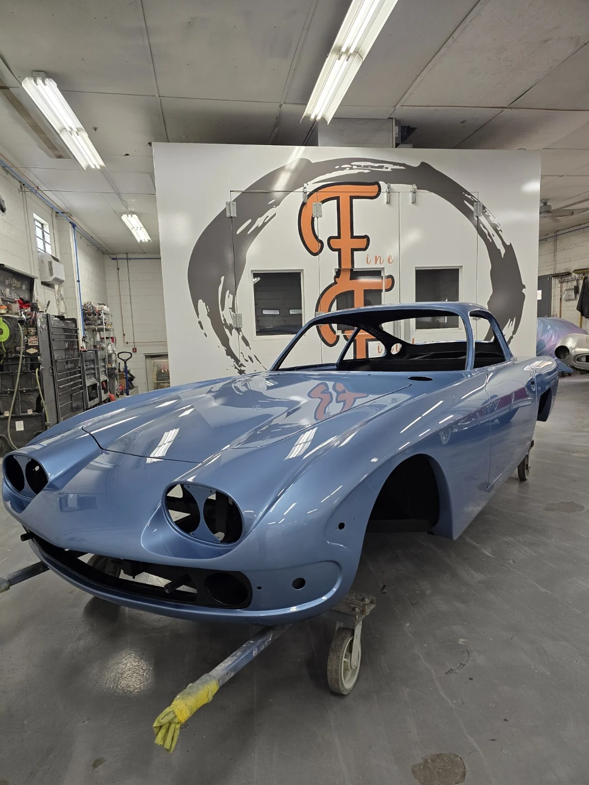 The finishing stage at Fine Finishes Restoration