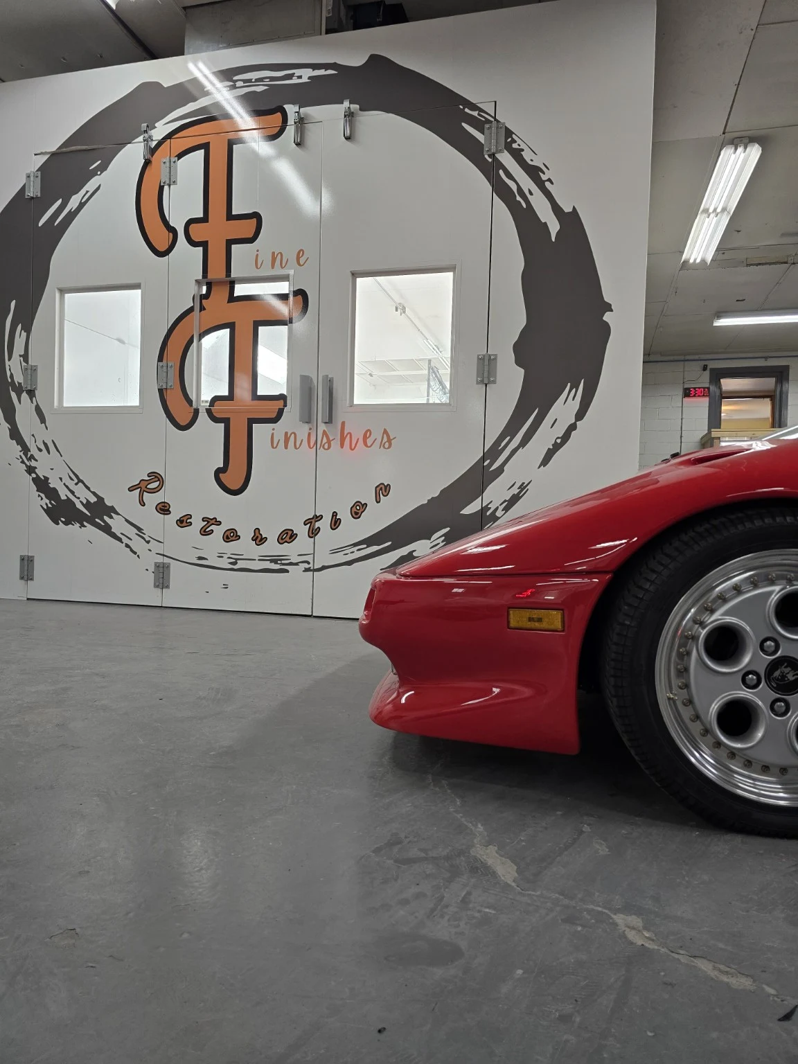 The Fine Finishes signature photographed for Fine Finishes Restoration
