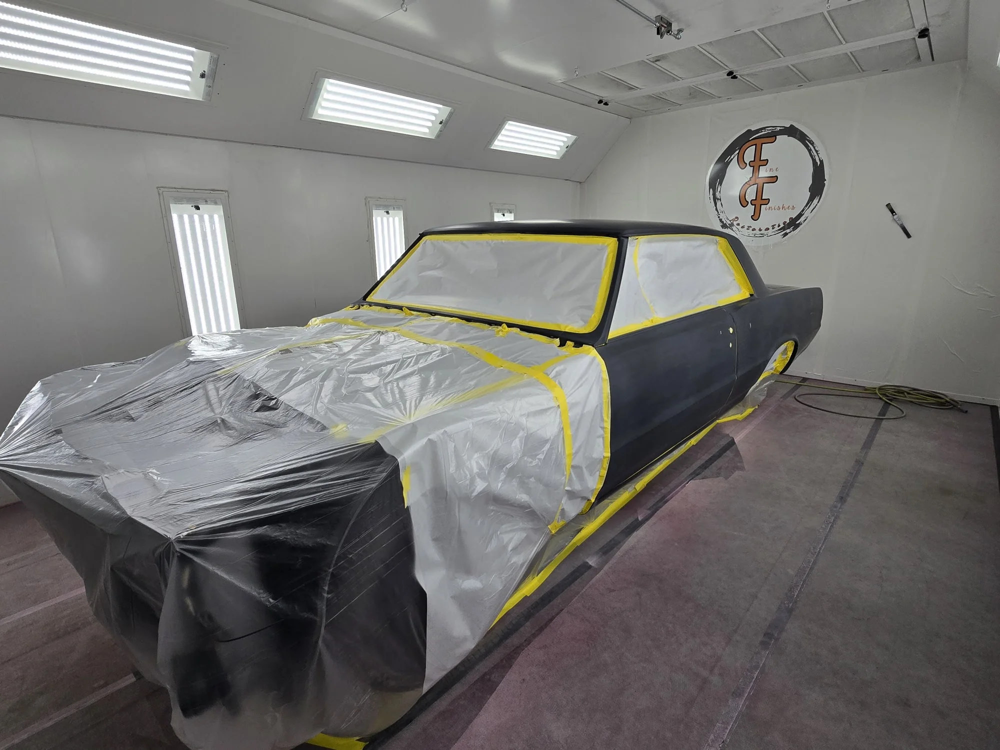 Preparation before paint photographed for Fine Finishes Restoration